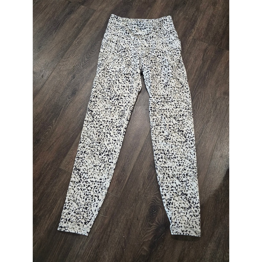 Old Navy Active Powersoft Leggings Small Leopard Animal Print High Waisted Yoga